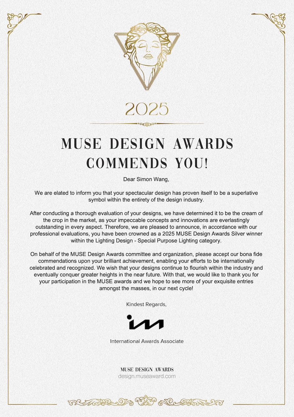 Muse_Award_Letter